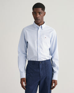 GANT -Slim Oxford Stretch Stripe Shirt, Blue