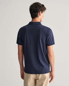 GANT - 3XL Contrast Pique SS Rugger Polo, Persian Blue