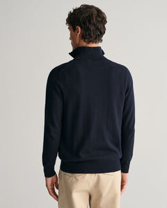 GANT - Classic Cotton Half Zip, Evening Blue