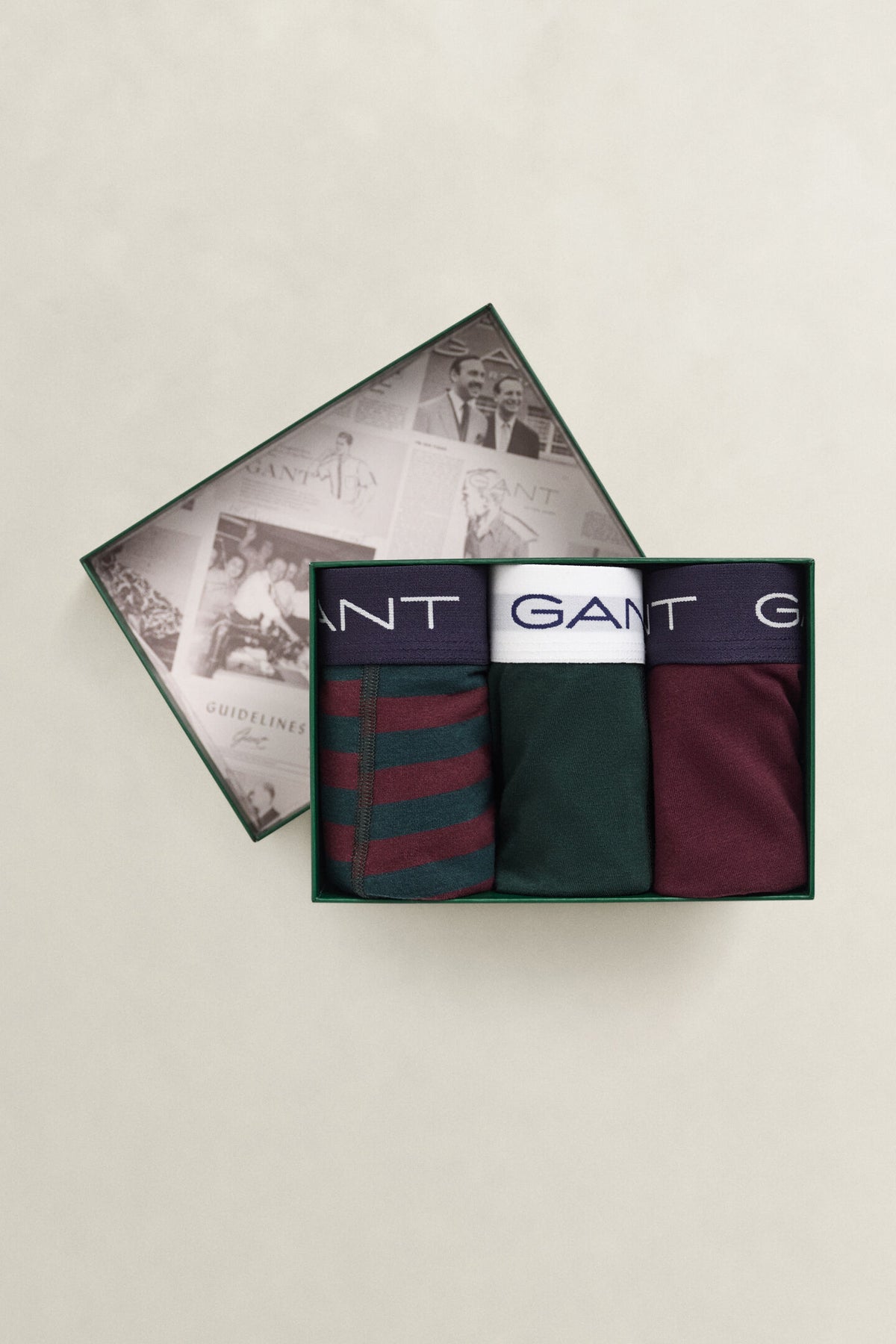 GANT - 3-Pack Gift Set, Tartan Green