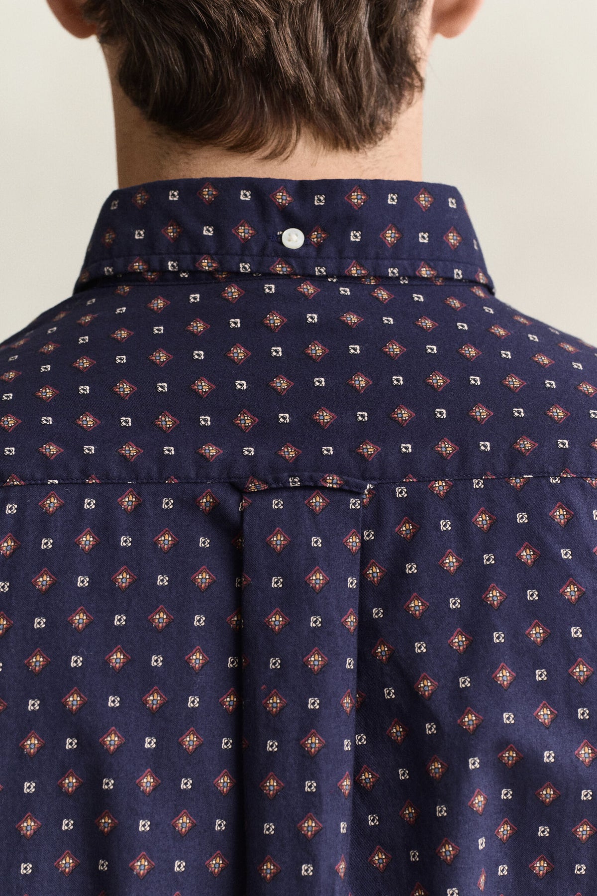 Gant - Reg Printed Wintertwill Shirt, Deep Grape Wine