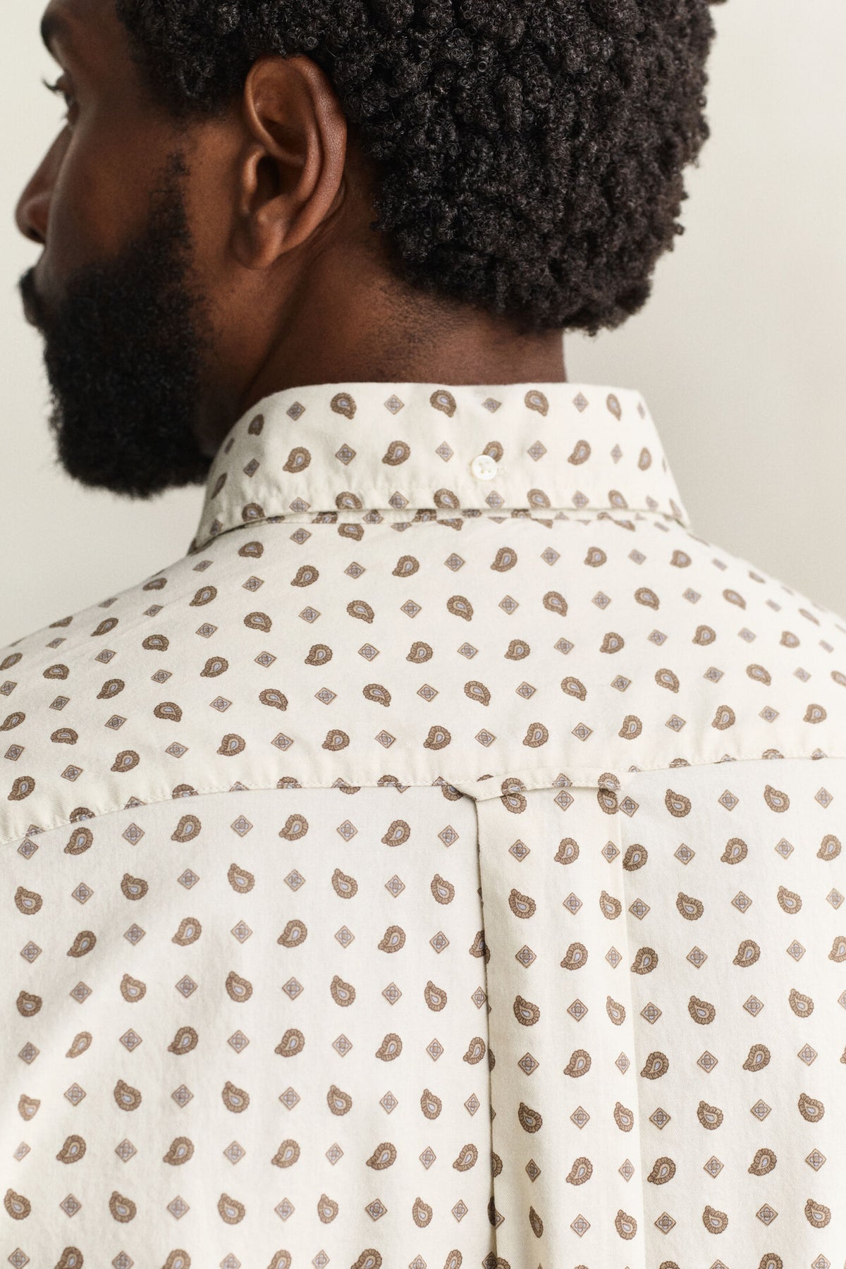 Gant - Reg Printed Wintertwill Shirt, Sand