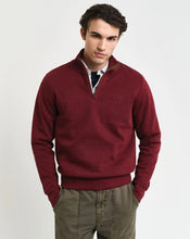 Load image into Gallery viewer, GANT - Sacker Rib Half Zip, Wine Red
