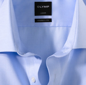 OLYMP - Modern Fit, Blue Business Shirt (Size 17.5 Only)