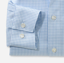 Load image into Gallery viewer, OLYMP -  Modern Fit, Tight Blue Check (Size 44 Only)
