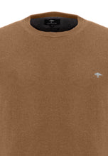 Load image into Gallery viewer, Fynch Hatton, - Premium Lambswool Sweater with Crew Neck, Camel
