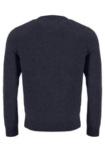 Load image into Gallery viewer, Fynch Hatton - Merino Cashmere Pullover, V-Neck, Navy
