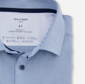 OLYMP - Luxor 24/Seven Modern Fit, Business Shirt,  Royal