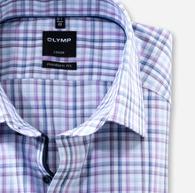 Load image into Gallery viewer, OLYMP - Modern Fit, New Kent, Violet Check
