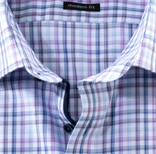 Load image into Gallery viewer, OLYMP - Modern Fit, New Kent, Violet Check
