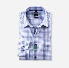 Load image into Gallery viewer, OLYMP - Modern Fit, New Kent, Violet Check
