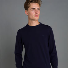 Load image into Gallery viewer, Magee - Lunnaigh, Lambswool Crew Knit, Navy
