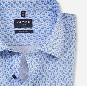 OLYMP - Luxor Modern Fit, Business Shirt, Blue (42 only)