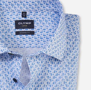 OLYMP - Luxor Modern Fit, Business Shirt, Blue
