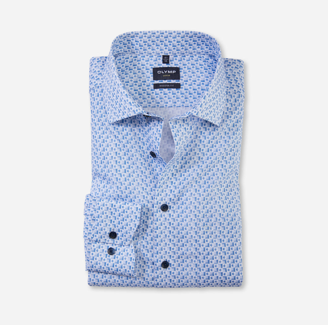 OLYMP - Luxor Modern Fit, Business Shirt, Blue (42 only)