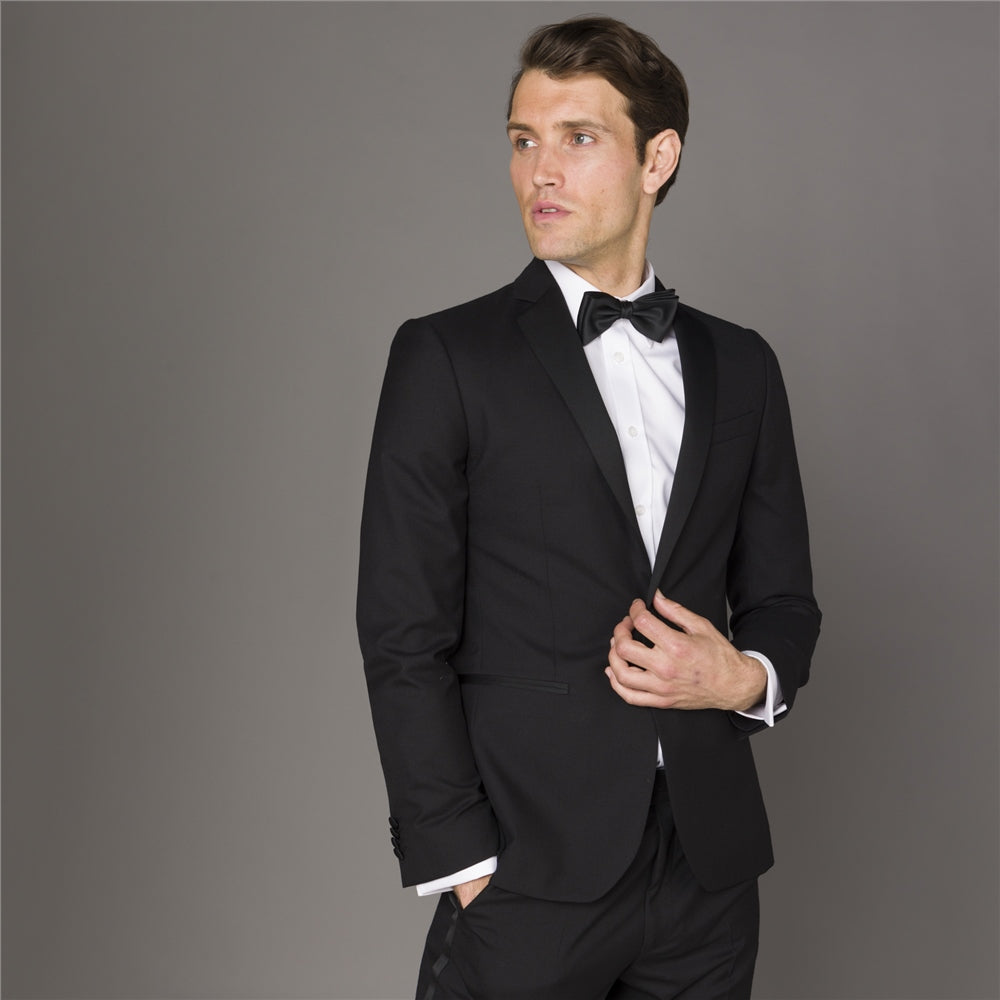 Magee - Fitted Black Dinner Suit