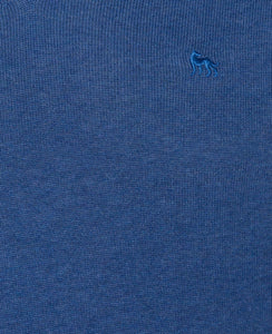 Magee - Carn Cotton 1/4 Zip, Denim Blue