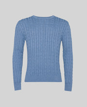 Load image into Gallery viewer, Magee - Valentia Cotton Cable Knit, Blue
