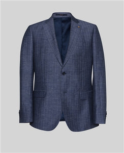 Magee - Claddy T2 Jacket, Navy Herringbone Linen Mix