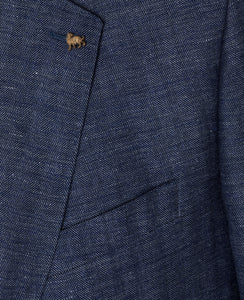 Magee - Claddy T2 Jacket, Navy Herringbone Linen Mix