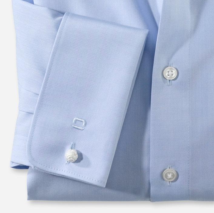 OLYMP - Luxor, Modern Fit, Blue, Double Cuff - Tector Menswear