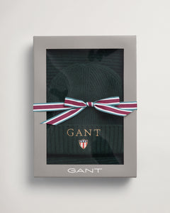 GANT - Scarf & Beanie Set, Tartan Green