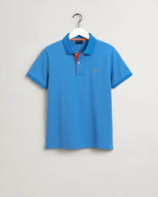 Load image into Gallery viewer, GANT - Contrast Collar Pique SS Rugger, Day Blue (M Only)
