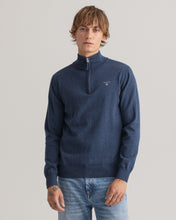 Load image into Gallery viewer, Gant -  New Classic Cotton Half Zip, Dark JeansBlue (M &amp; XXL Only)
