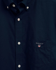 GANT - Regular Fit Broadcloth Short Sleeve Shirt, Marine
