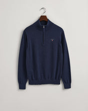 Load image into Gallery viewer, Gant - Classic Cotton Half Zip, Jeansblue Melange
