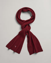 Load image into Gallery viewer, GANT - Unisex Wool Knit Scarf, Plumped Red

