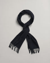 Load image into Gallery viewer, GANT - Solid Wool Scarf, Evening Blue
