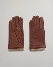 Load image into Gallery viewer, GANT - Leather Gloves, Cashmere Lining, Clay Brown
