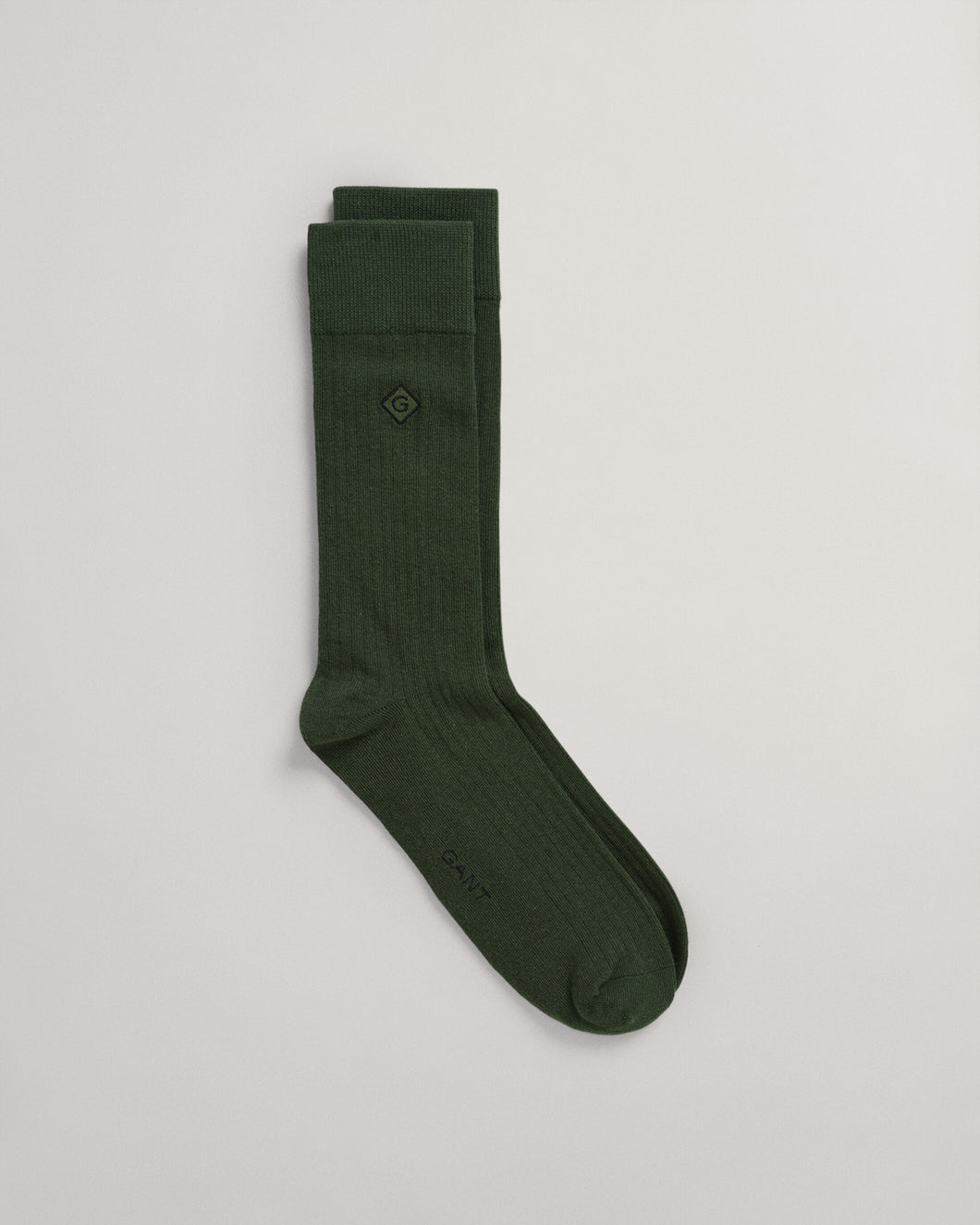 GANT - Rib Diamond G Socks, Storm Green