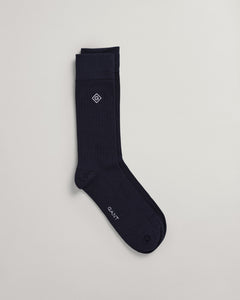 GANT - Rib Diamond G Socks, Marine