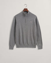 Load image into Gallery viewer, GANT - Classic Cotton Half Zip, Grey Melange
