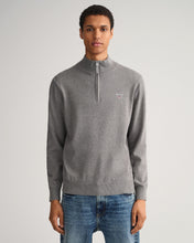 Load image into Gallery viewer, GANT - Classic Cotton Half Zip, Grey Melange
