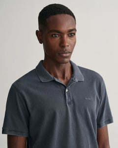 GANT - Sunfaded Piqué Polo Shirt, Ebony Black