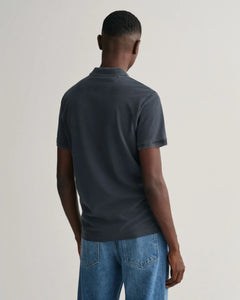 GANT - Sunfaded Piqué Polo Shirt, Ebony Black