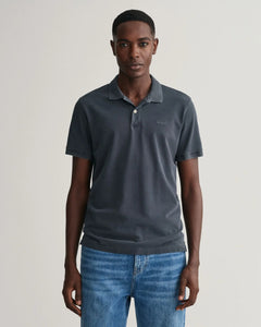 GANT - Sunfaded Piqué Polo Shirt, Ebony Black