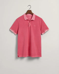 GANT - Sunfaded Piqué Polo Shirt, Magenta Pink