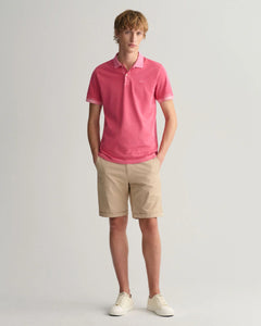 GANT - Sunfaded Piqué Polo Shirt, Magenta Pink
