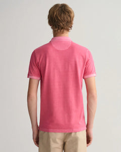 GANT - Sunfaded Piqué Polo Shirt, Magenta Pink