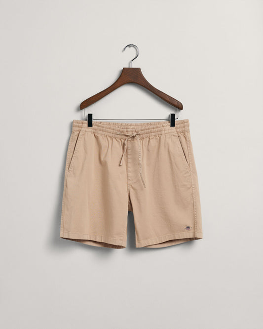GANT - Drawstring Logo Shorts, Dry Sand (S,L only)