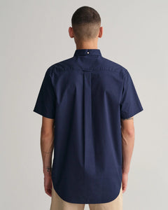 GANT - Regular Fit Broadcloth Short Sleeve Shirt, Marine