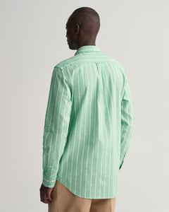 GANT - Oxford Stripe Shirt, Mid Green