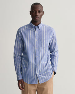 GANT - Oxford Stripe Shirt, College Blue