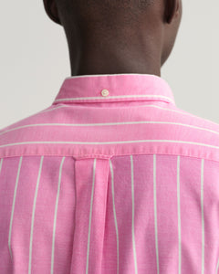 GANT - Oxford Stripe Shirt, Perky Pink