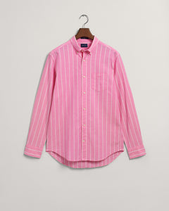 GANT - Oxford Stripe Shirt, Perky Pink