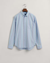 Load image into Gallery viewer, GANT - Regular Fit Striped Archive Oxford Shirt, Capri Blue
